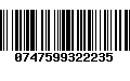 Código de Barras 0747599322235