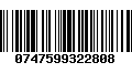 Código de Barras 0747599322808