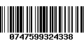 Código de Barras 0747599324338