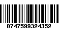 Código de Barras 0747599324352