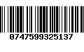 Código de Barras 0747599325137