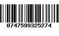 Código de Barras 0747599325274