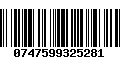 Código de Barras 0747599325281