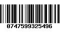 Código de Barras 0747599325496