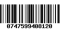 Código de Barras 0747599408120