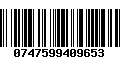 Código de Barras 0747599409653