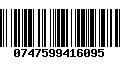 Código de Barras 0747599416095