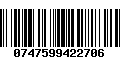 Código de Barras 0747599422706