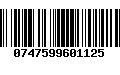 Código de Barras 0747599601125