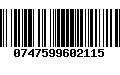 Código de Barras 0747599602115