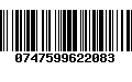 Código de Barras 0747599622083