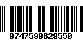 Código de Barras 0747599829550