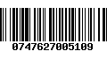 Código de Barras 0747627005109