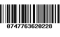 Código de Barras 0747763620228