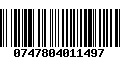 Código de Barras 0747804011497