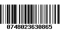 Código de Barras 0748023630865