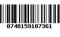 Código de Barras 0748159107361