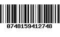 Código de Barras 0748159412748