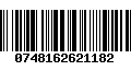 Código de Barras 0748162621182