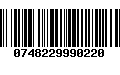 Código de Barras 0748229990220