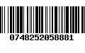 Código de Barras 0748252058881