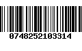 Código de Barras 0748252103314