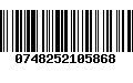 Código de Barras 0748252105868