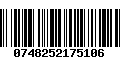 Código de Barras 0748252175106