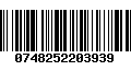 Código de Barras 0748252203939