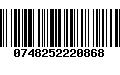 Código de Barras 0748252220868