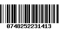 Código de Barras 0748252231413