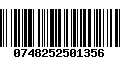 Código de Barras 0748252501356