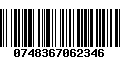 Código de Barras 0748367062346