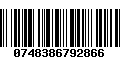 Código de Barras 0748386792866