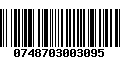 Código de Barras 0748703003095