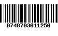 Código de Barras 0748703011250