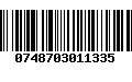 Código de Barras 0748703011335