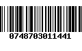 Código de Barras 0748703011441