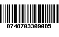 Código de Barras 0748703309005