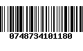 Código de Barras 0748734101180