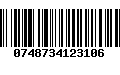 Código de Barras 0748734123106
