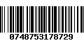 Código de Barras 0748753178729