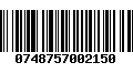 Código de Barras 0748757002150