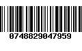 Código de Barras 0748829047959