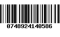 Código de Barras 0748924140586