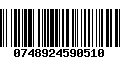 Código de Barras 0748924590510