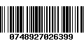 Código de Barras 0748927026399