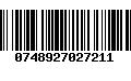 Código de Barras 0748927027211