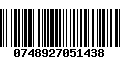 Código de Barras 0748927051438