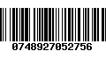 Código de Barras 0748927052756